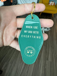 Load image into Gallery viewer, Green When I Die Motel Keychain
