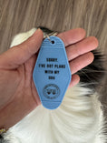 Load image into Gallery viewer, Blue I've Got Plans Motel Keychain
