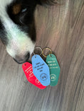 Load image into Gallery viewer, Red Granddog Motel Keychain
