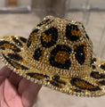 Load image into Gallery viewer, Crystal Cowboy Hat-Leopard Luxe
