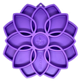 Load image into Gallery viewer, Mandala eTray Shallow Slow Feeder Dog Bowl for Enrichment | USA Made
