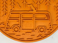 Load image into Gallery viewer, Camp eMat - Enrichment Lick Mat For Dogs and Cats - with Suction Cups | Retro Van Design | USA Made
