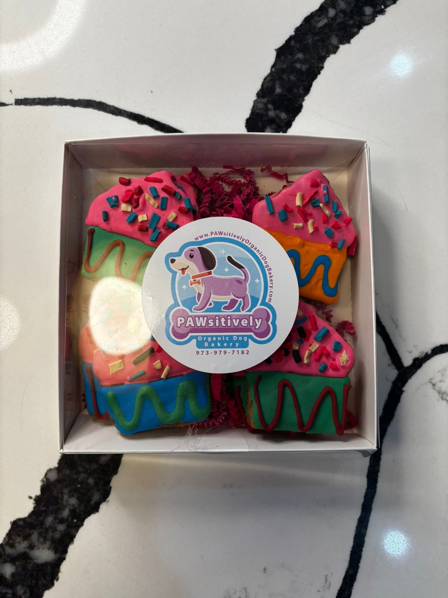 Organic Frosted Sprinkle Cupcakes Dog Cookies