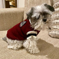 Load image into Gallery viewer, Preppy V-neck College Dog Sweater Pullover - Southlake Paws
