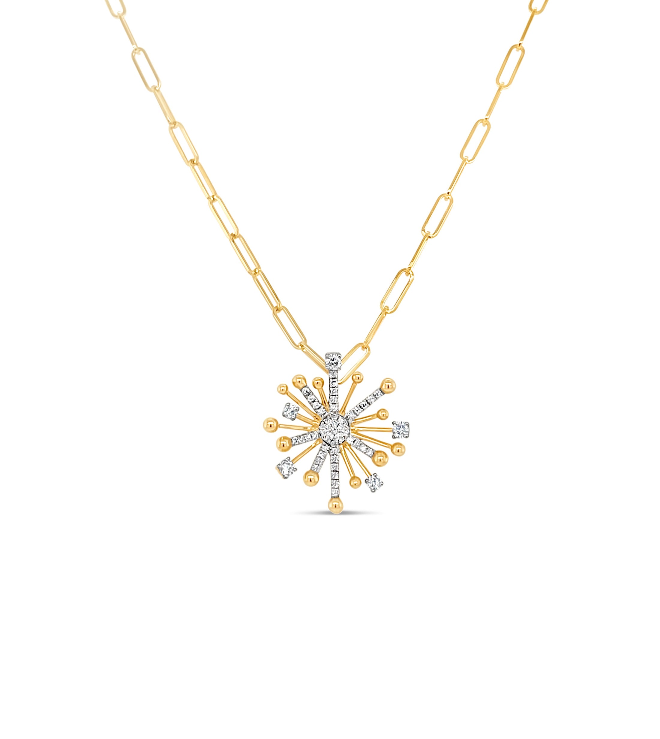OLIVE & CHAIN Diamond Galaxy Necklace - Yellow Gold