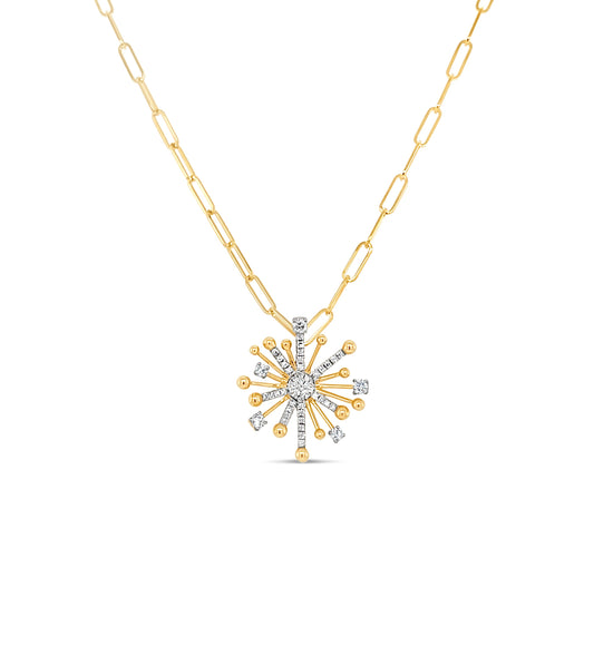 OLIVE & CHAIN Diamond Galaxy Necklace - Yellow Gold