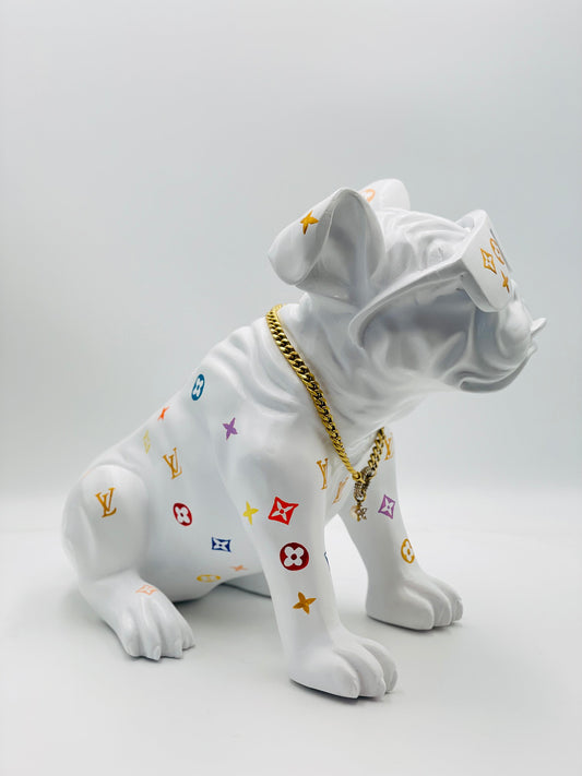 British Bulldog Sculpture - Louis Vuitton Edition - louis vuitton british bulldog sculpture, luxury sculpture, product image…