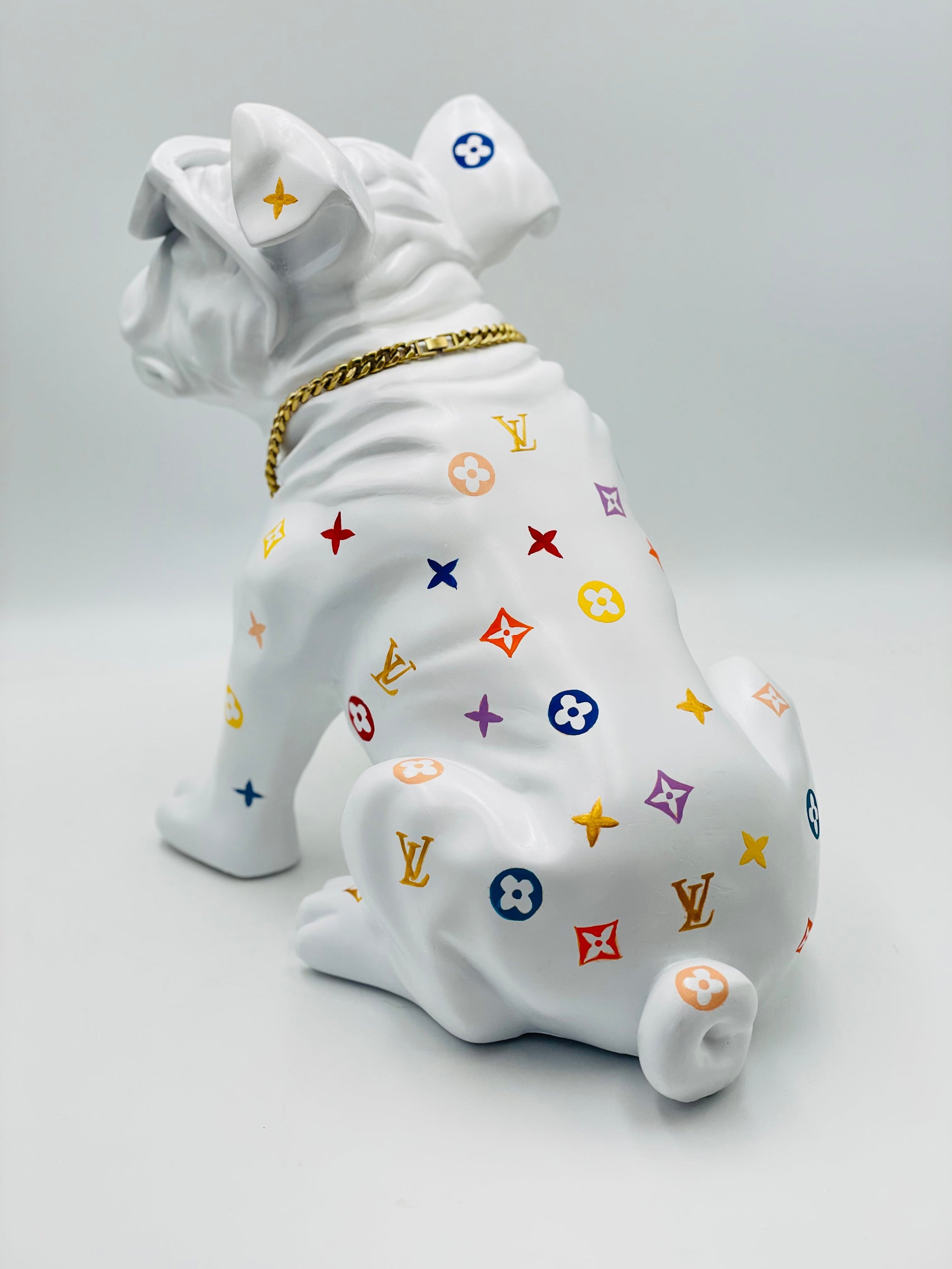 British Bulldog Sculpture - Louis Vuitton Edition - louis vuitton british bulldog sculpture, luxury sculpture, product image…