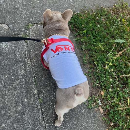 Vans-inspired “Woff The World" Dog T-Shirt 