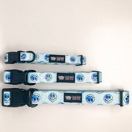 Tie Dye Smiley Collar & Leash Set