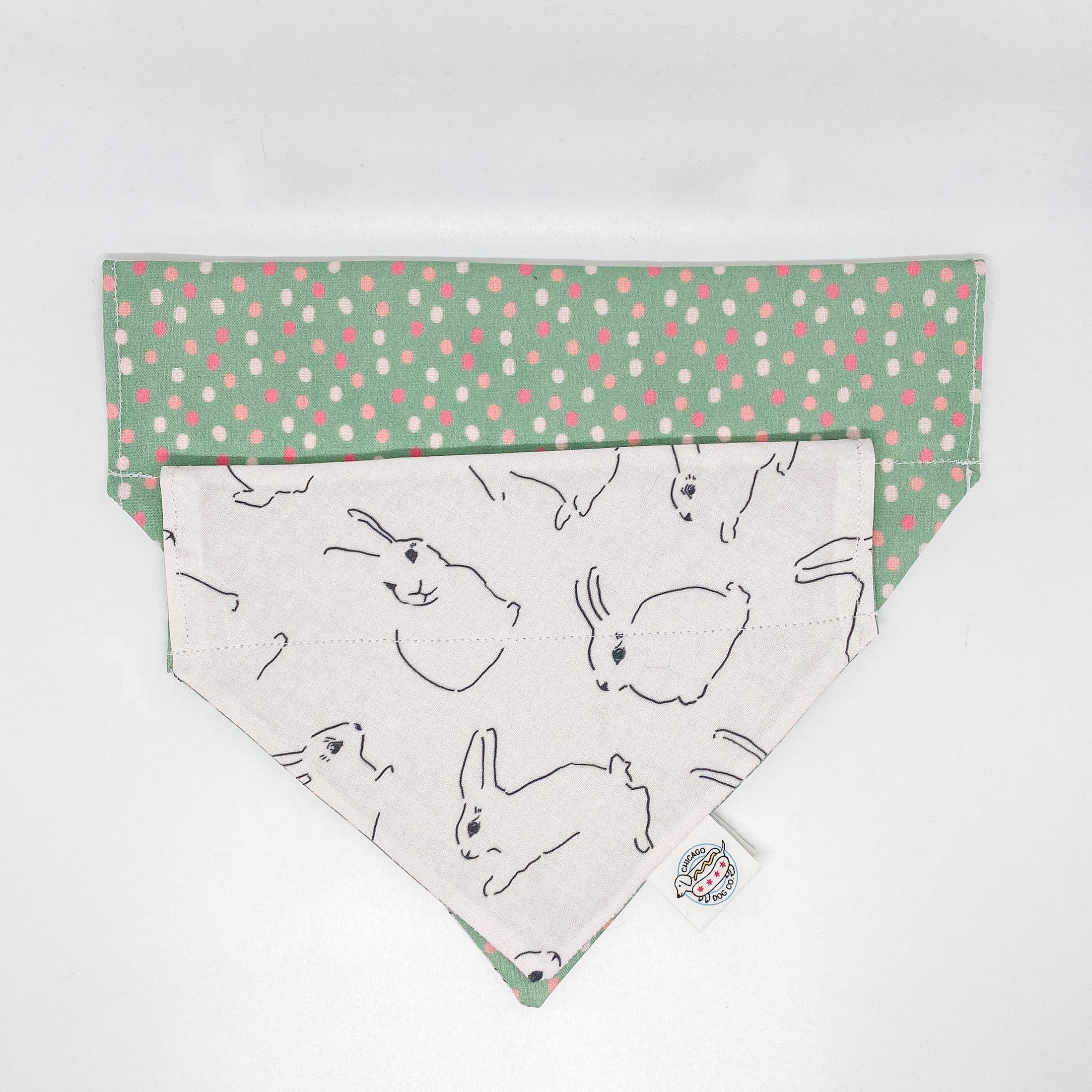 Minimalist Easter Bunny Reversible Bandana
