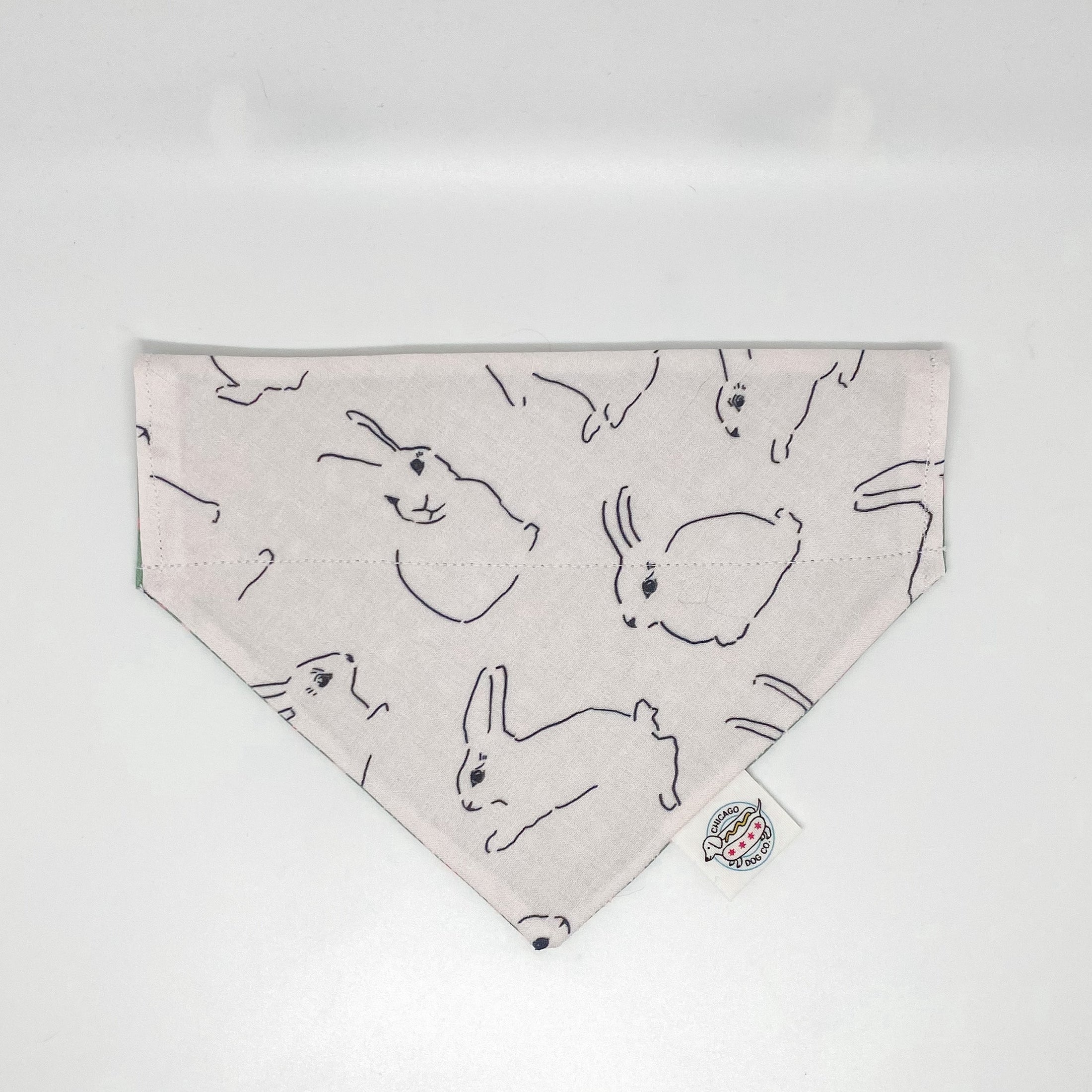 Minimalist Easter Bunny Reversible Bandana