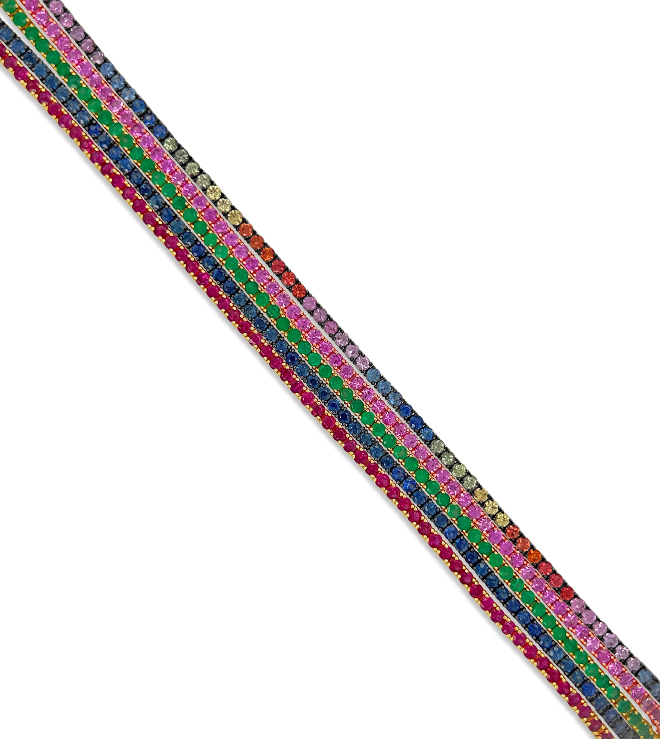 OLIVE & CHAIN Ruby Tennis Bracelet