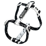 Frenchie Strap Harness - Black Marble