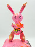 Load image into Gallery viewer, Balloon Rabbit Sculpture LOVE - Pink Street Art Edition - street art pink balloon rabbit sculpture love, luxury sculpture…
