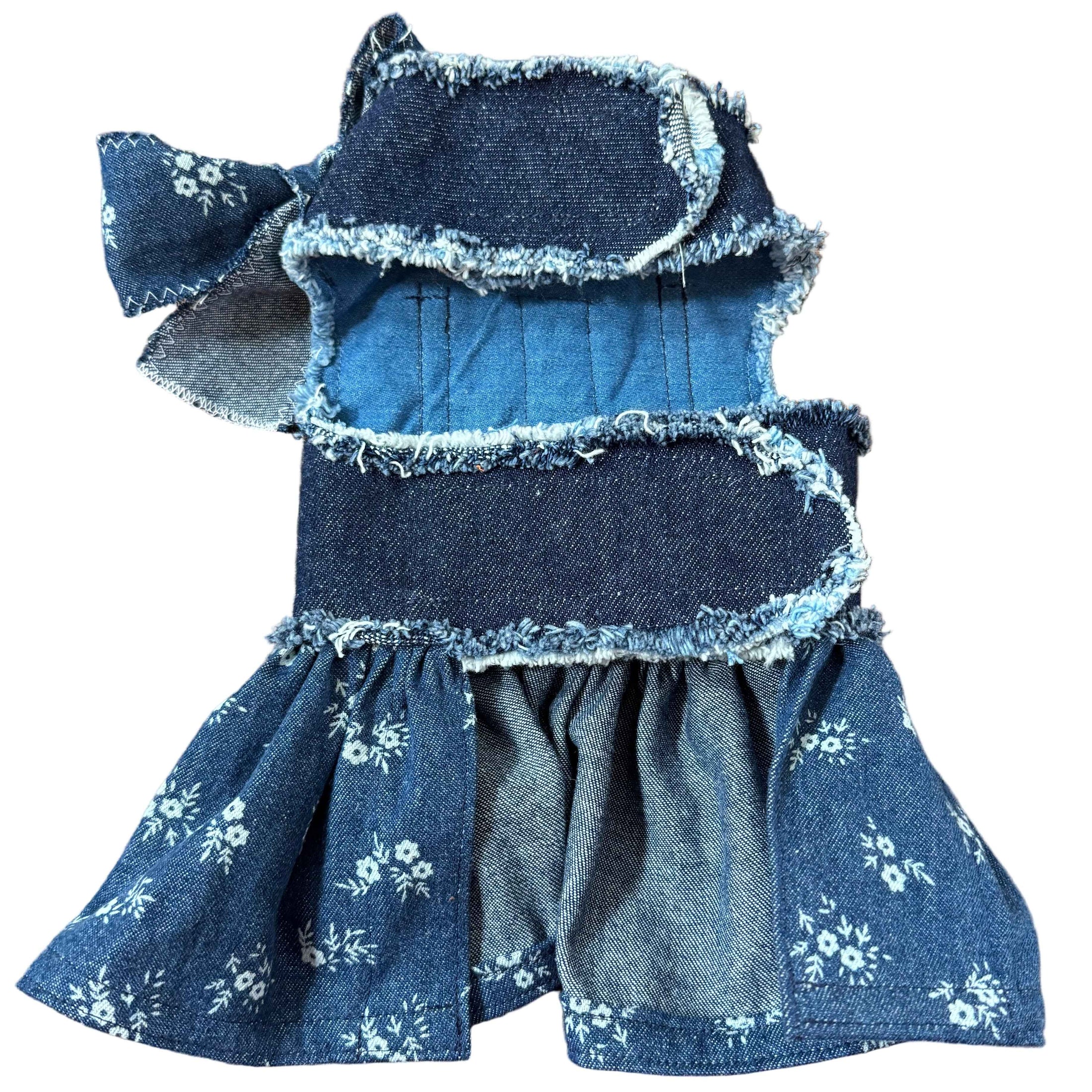 Denim Floral Dress