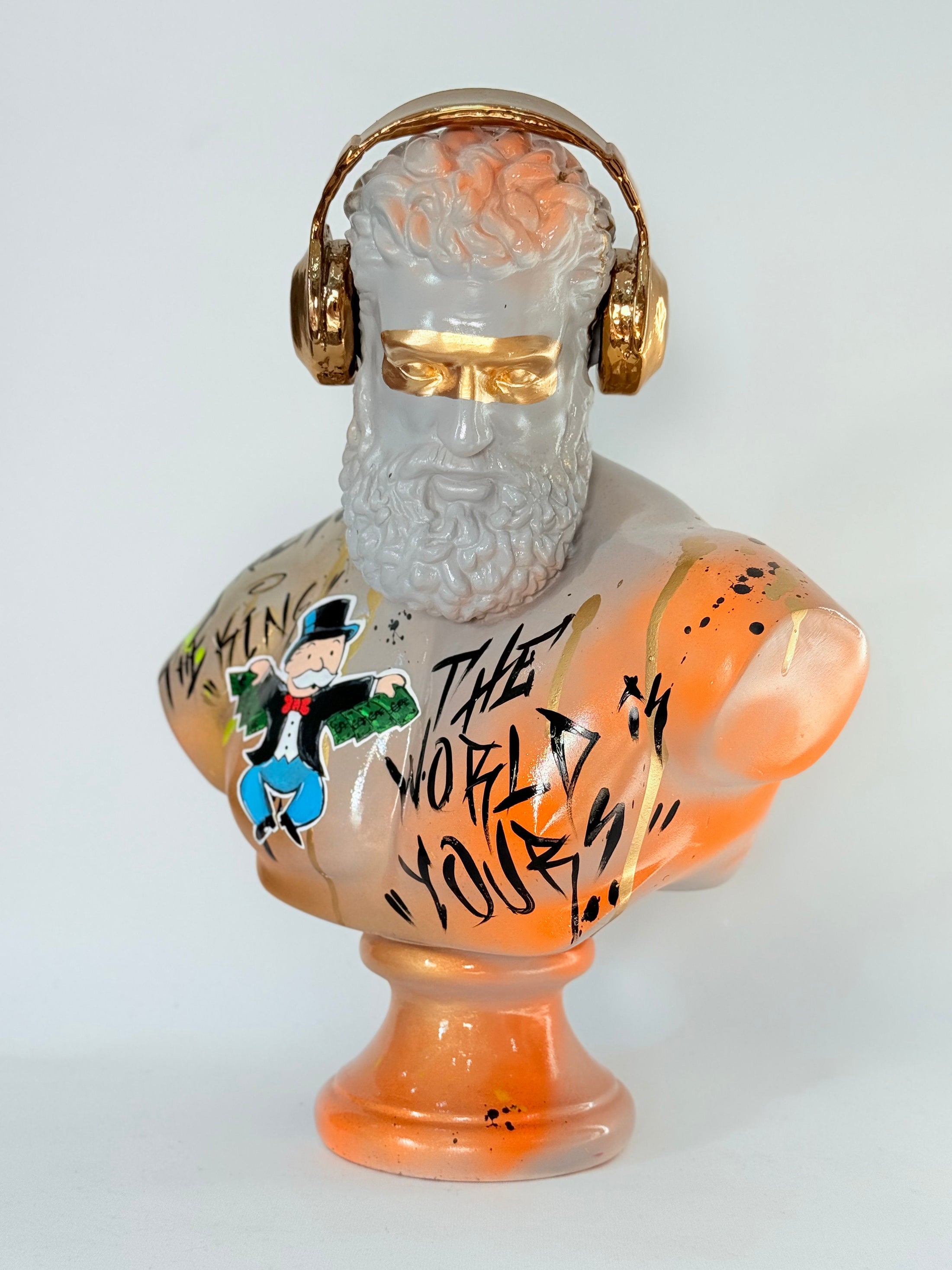 Hercules Sculpture - Flying Alec Monopoly Edition - alec monopoly flying hercules sculpture, luxury sculpture, product image…