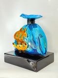 Load image into Gallery viewer, Blue Money Bag Sculpture - Alec Monopoly Inspired Pop Art Decor - pop art alec monopoly blue money bag sculpture, luxury…
