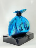 Load image into Gallery viewer, Blue Money Bag Sculpture - Alec Monopoly Inspired Pop Art Decor - pop art alec monopoly blue money bag sculpture, luxury…
