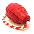 Load image into Gallery viewer, USA-K9 Grenade Shaped Durable Rubber Chew Toy, Treat Dispenser, Reward Toy, Tug Toy, and Retrieving Toy
