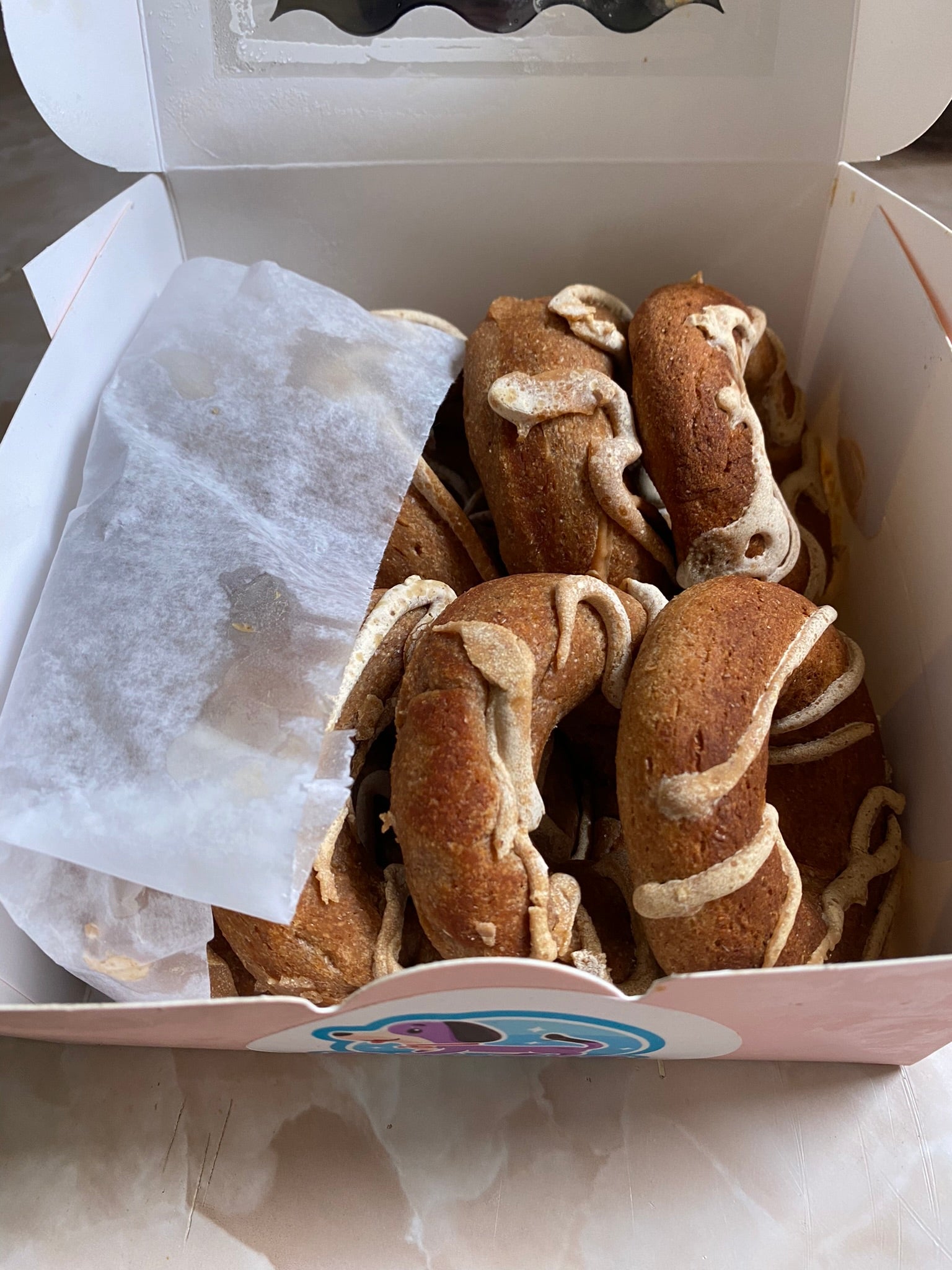 Organic Apple Peanut Butter Dog Donuts Dog Treats