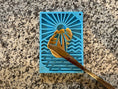 Load image into Gallery viewer, Surf's Up eMat - Small Lickmat for Dogs and Cats | Beach-Themed Design | SodaPup

