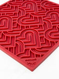 Load image into Gallery viewer, Love eMat - Enrichment Lick Mat for Dogs and Cats| Heart Design | SodaPup
