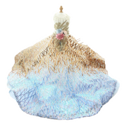 Exquisite Gold Silver Sequin Pet Gown Luxurious Dog Princess Dress 