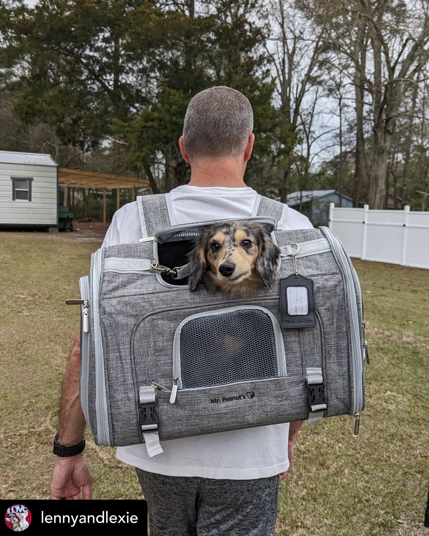 Mr. Peanut's Monterey Series Airline Compliant Horizontal Backpack Pet Carrier - Southlake Paws