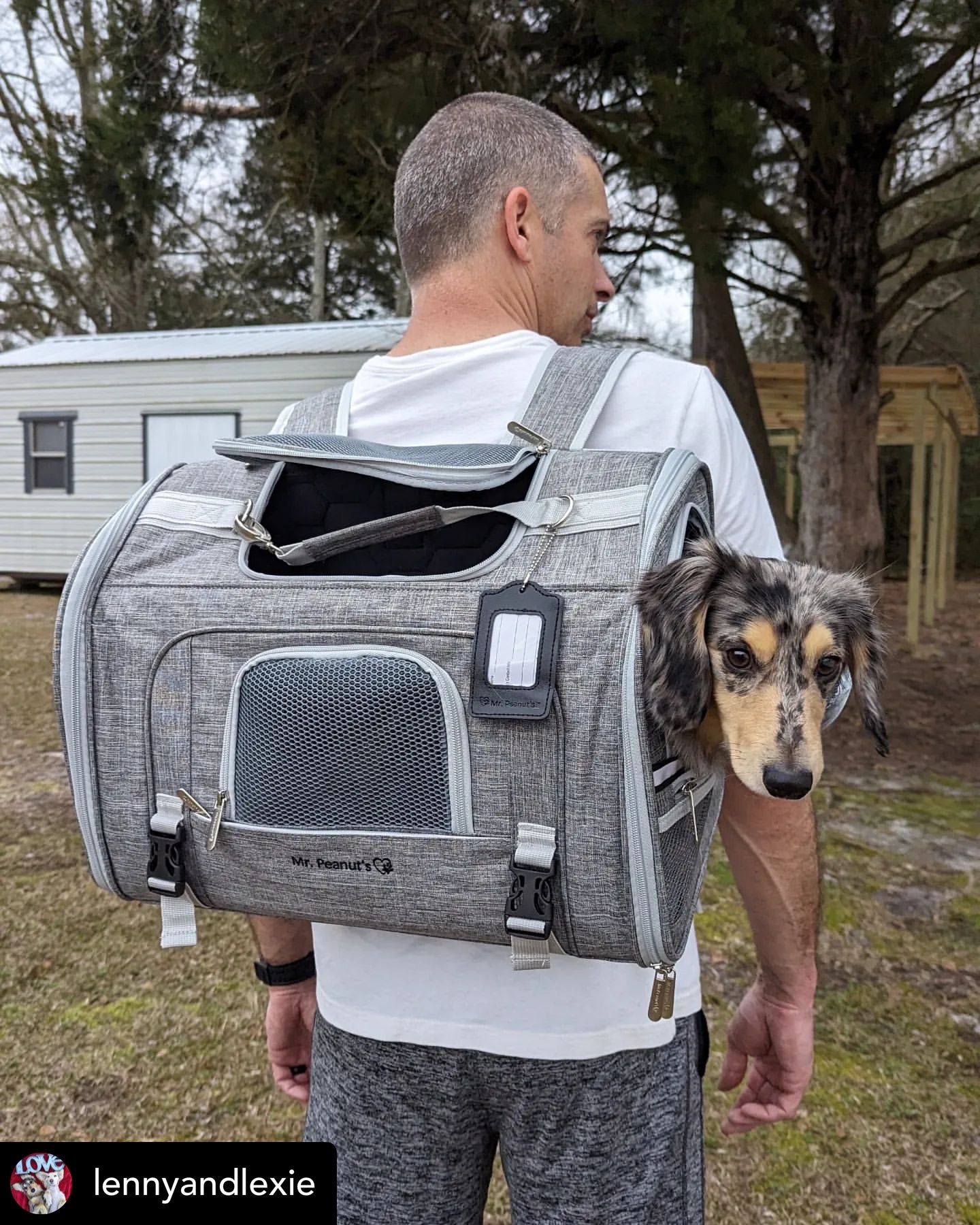 Mr. Peanut's Monterey Series Airline Compliant Horizontal Backpack Pet Carrier - Southlake Paws