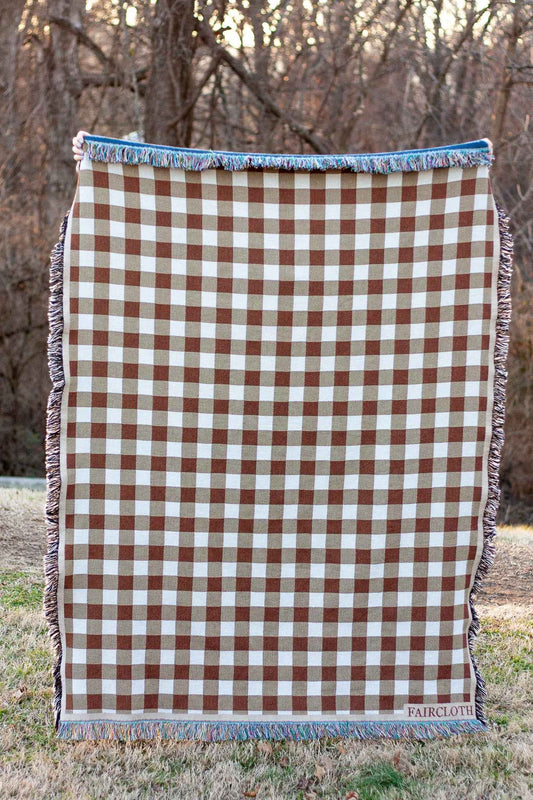 Fall Gingham Blanket