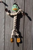 Load image into Gallery viewer, Dilly Duck Natural Rope Knottie® Dog Toy, Large (9mm diameter) - image 3

