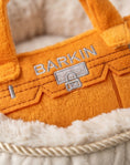 Load image into Gallery viewer, Barkin Bag - Orange | Squeaky Plush Dog Toy with Crinkle & Mesh Lining
