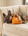 Load image into Gallery viewer, Barkin Bag - Orange | Squeaky Plush Dog Toy with Crinkle & Mesh Lining

