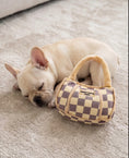 Load image into Gallery viewer, Tan Checker Chewy Vuiton Handbag
