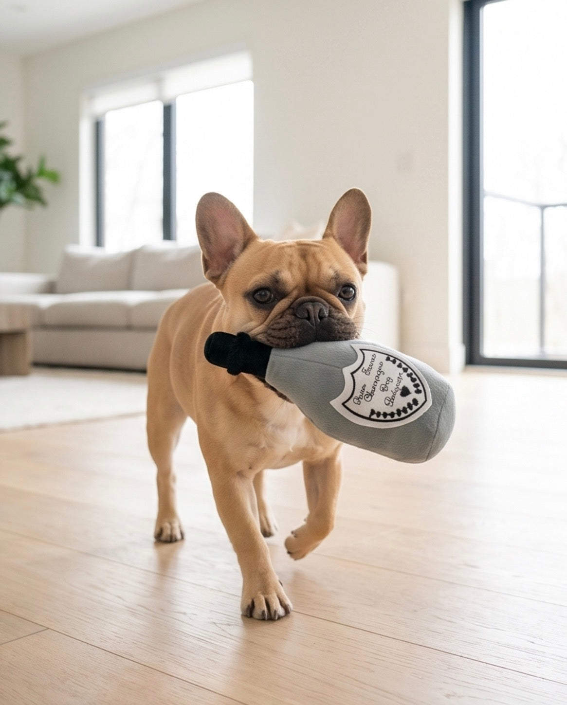 Dog Perignonn Champagne Toy