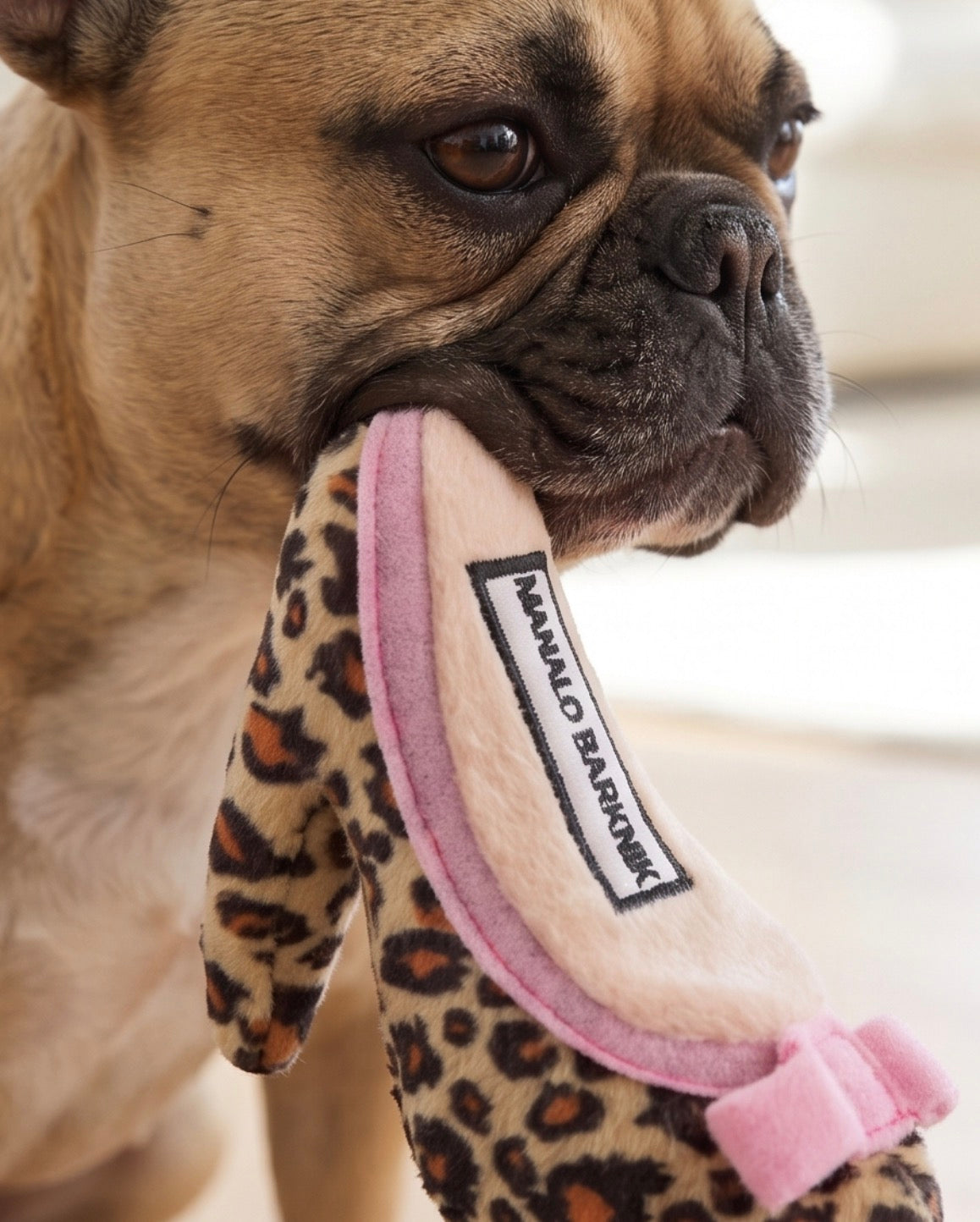 Manalo Barknik Shoe | Squeaky Plush Dog Toy with Crinkle & Mesh Lining