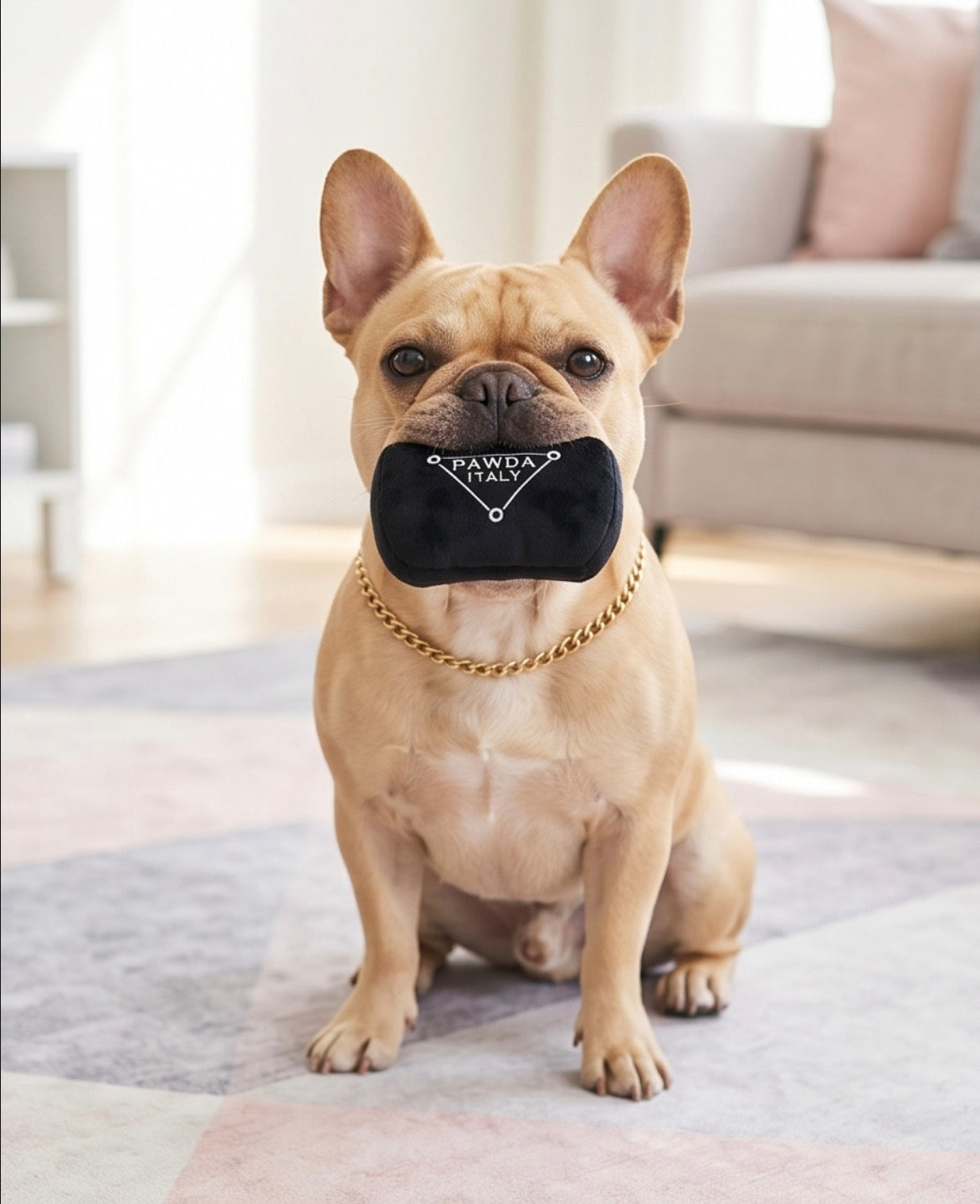 Pawda Handbag Plush Dog Toy | Squeaky Plush Dog Toy with Crinkle & Mesh Lining