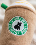 Load image into Gallery viewer, Starbarks Frenchie Roast Plush Toy with straw
