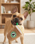 Load image into Gallery viewer, Starbarks Frenchie Roast Plush Toy with straw
