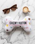 Load image into Gallery viewer, White Chewy Vuiton Bone Toy
