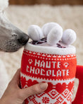 Load image into Gallery viewer, Haute Chocolate Holiday Christmas Plush Dog Toy
