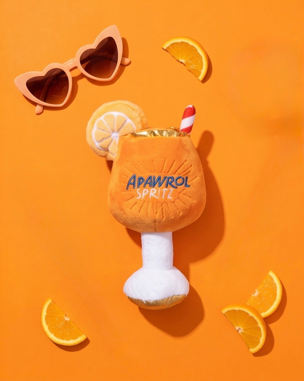 Apawrol Spritz | Squeaky Plush Dog Toy with Crinkle & Mesh Lining