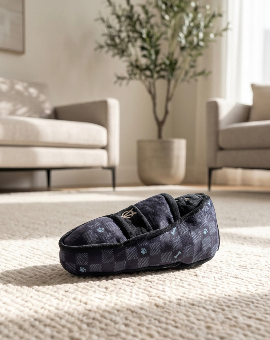 Black Checker Chewy Vuiton Loafer