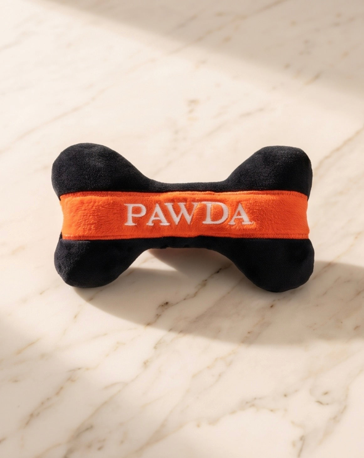 Pawda Bone | Squeaky Plush Dog Toy with Crinkle & Mesh Lining