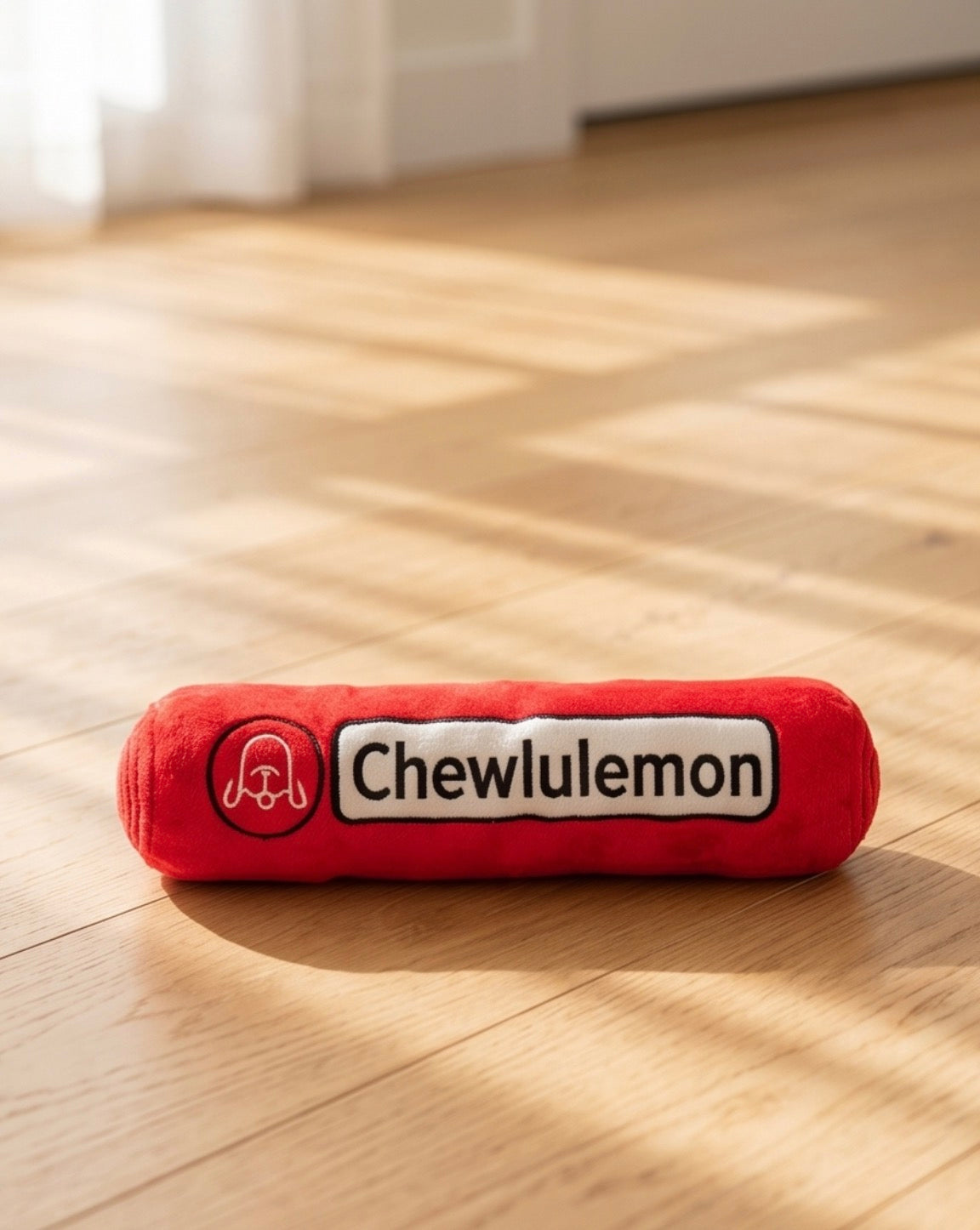 Chewlulemon Yoga Mat | Squeaky Plush Dog Toy with Crinkle & Mesh Lining