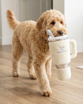 Load image into Gallery viewer, Snuggly Cup - Ivory | Squeaky Plush Dog Toy with Crinkle & Mesh Lining
