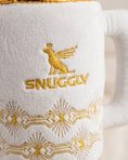 Load image into Gallery viewer, Holiday Snuggly Cup - Ivory Christmas Plush Dog Toy | Squeaky Plush Dog Toy with Crinkle & Mesh Lining
