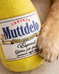 Load image into Gallery viewer, Muttdelo Beer Bottle | Squeaky Plush Dog Toy with Crinkle & Mesh Lining
