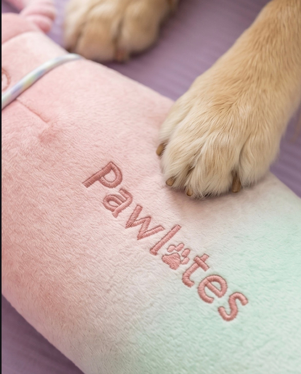 Pawlates Princess Water Bottle | Squeaky Plush Dog Toy with Crinkle & Mesh Lining